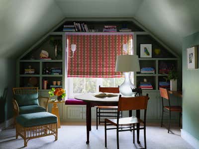  Transitional Family Home Office and Study. Pemberton Heights by Avery Cox Design.