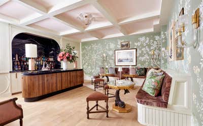  Organic Art Deco Family Home Bar and Game Room. Secret Speakeasy by Corey Damen Jenkins & Associates.
