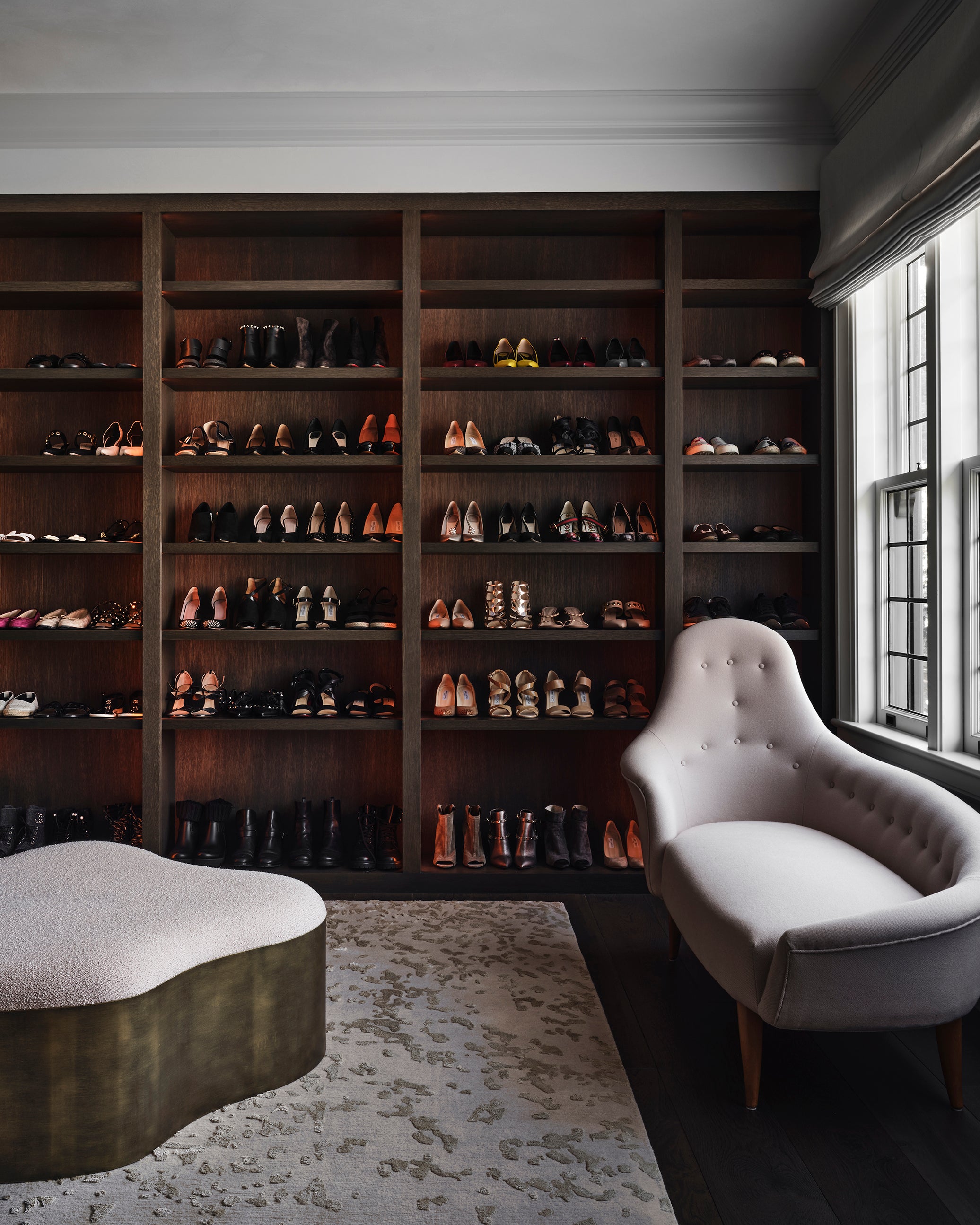 Contemporary Storage Room and Closet