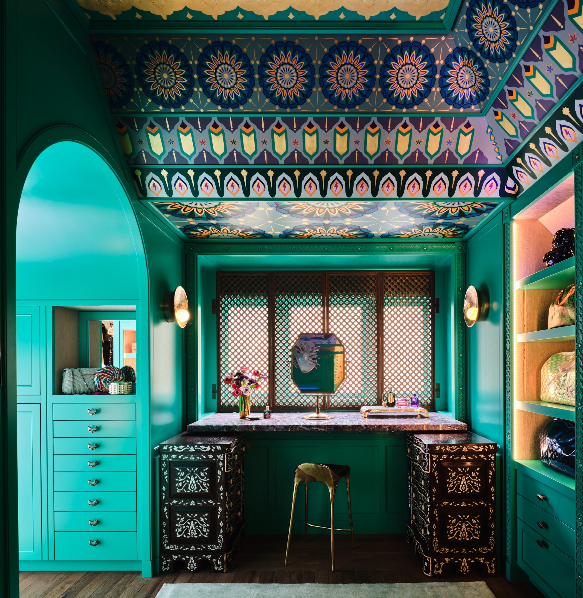 Bohemian Storage Room and Closet