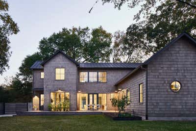  Transitional Organic Family Home Exterior. Bryker Woods by Avery Cox Design.