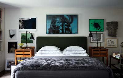  Mid-Century Modern Bedroom. East Hampton Country Home by Robert Stilin.