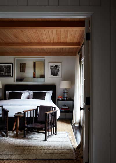  Transitional Maximalist Country House Bedroom. East Hampton Country Home by Robert Stilin.