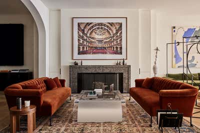  Contemporary Bohemian Apartment Living Room. SoHo Triplex by GACHOT.