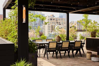  Contemporary Eclectic Apartment Patio and Deck. SoHo Triplex by GACHOT.