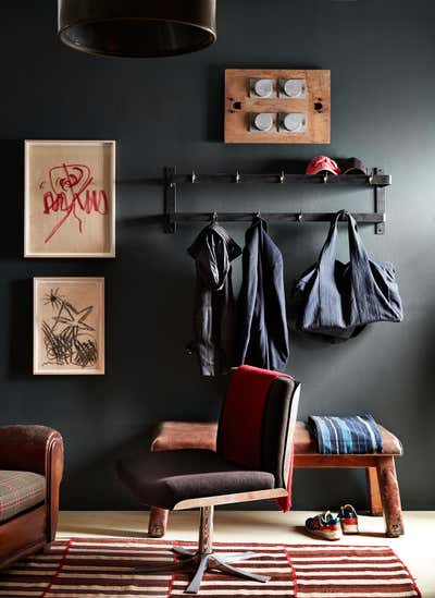  Industrial Apartment Entry and Hall. Soho Loft by Robert Stilin.