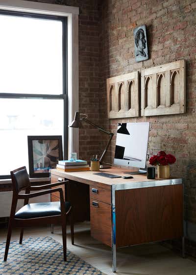  Industrial Apartment Office and Study. Soho Loft by Robert Stilin.