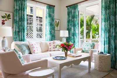  Coastal Tropical Hotel Living Room. Point Grace Hotel by Young Huh Interior Design.