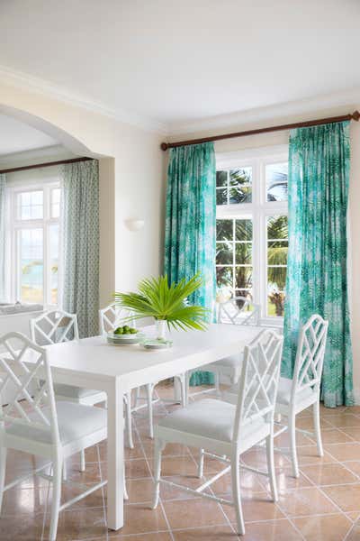  Coastal Tropical Hotel Dining Room. Point Grace Hotel by Young Huh Interior Design.