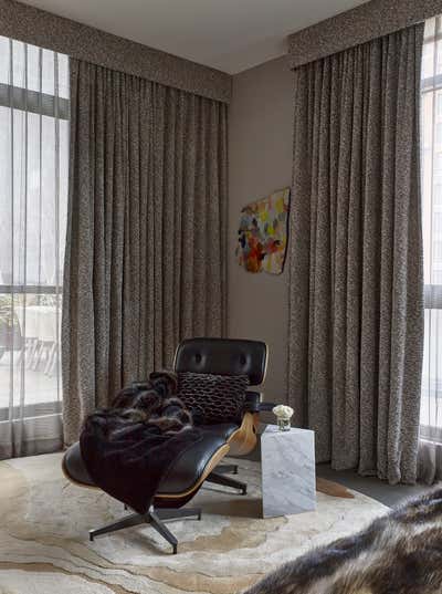  Mid-Century Modern Apartment Bedroom. West Chelsea Loft by de la Torre design studio llc.
