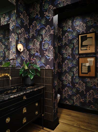  Mediterranean Family Home Bathroom. Kendra Scott's Lake Austin Jewel by Fern Santini, Inc..
