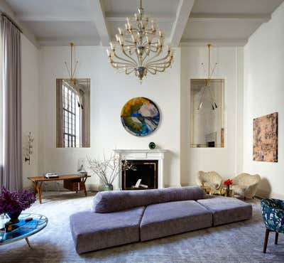  Transitional Apartment Living Room. Upper East Side Duplex by Frampton Co.