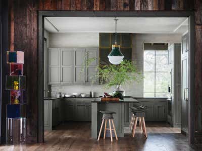  Rustic Family Home Kitchen. Cypress Lakehouse & Treehouse  by Fern Santini, Inc..