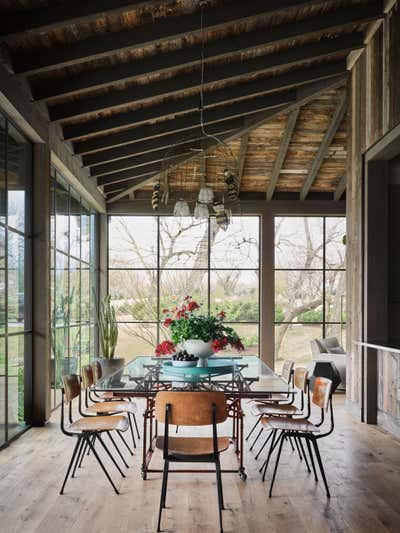  Rustic Dining Room. Cypress Lakehouse & Treehouse  by Fern Santini, Inc..