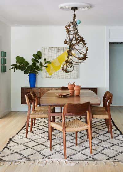  Mid-Century Modern Family Home Dining Room. The Roads by Bunsa Studio.