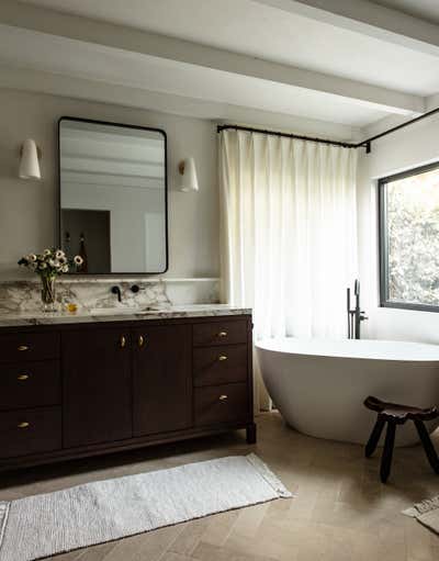  Transitional Family Home Bathroom. Emerald Bay by Studio Gutow.