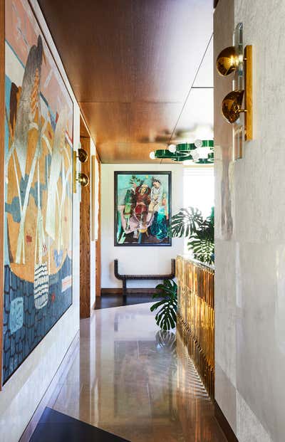  Mid-Century Modern Country House Entry and Hall. Keepers Farmhouse by Peter Mikic Studio.