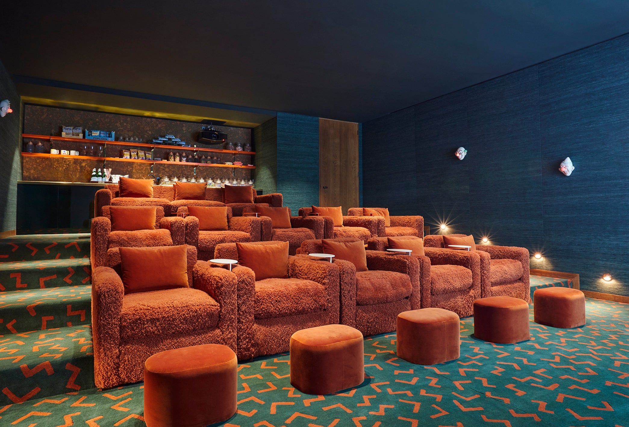 Mid-Century Modern Bar and Game Room