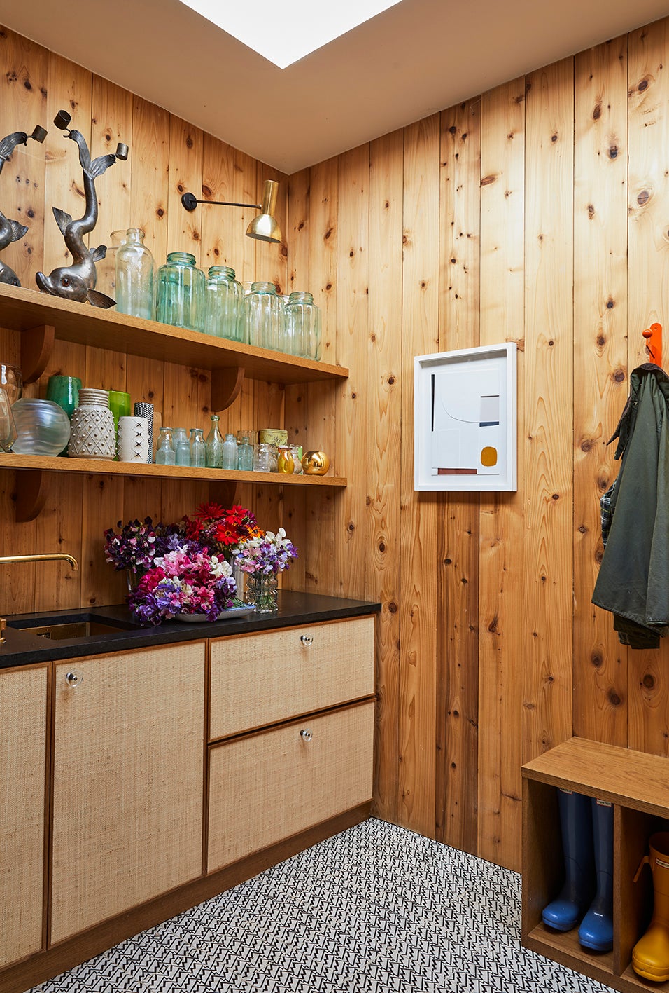 Mid-Century Modern Entry and Hall