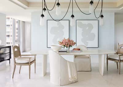  Beach Style Transitional Organic Vacation Home Dining Room. Naples Residence  by Kara Mann Design.