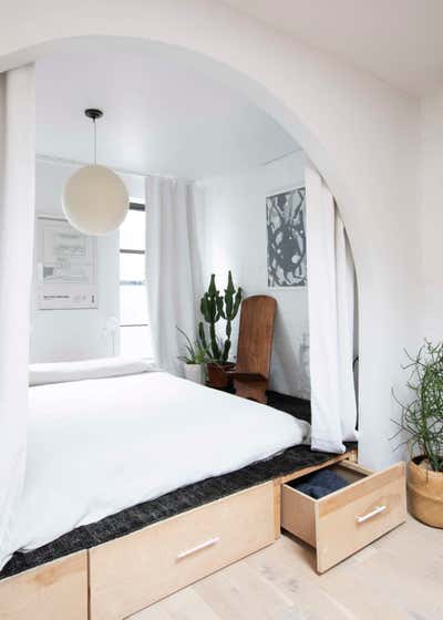  Minimalist Apartment Bedroom. East Village Loft by Le Whit.