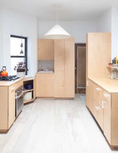 Minimalist Apartment Kitchen. East Village Loft by Le Whit.