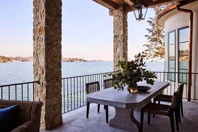  Western Vacation Home Patio and Deck. Montana Boat House by Ohara Davies Gaetano Interiors.