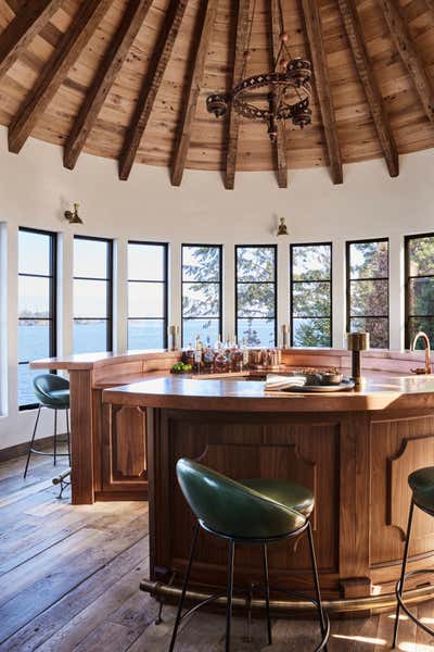 Western Vacation Home Bar and Game Room. Montana Boat House by Ohara Davies Gaetano Interiors.