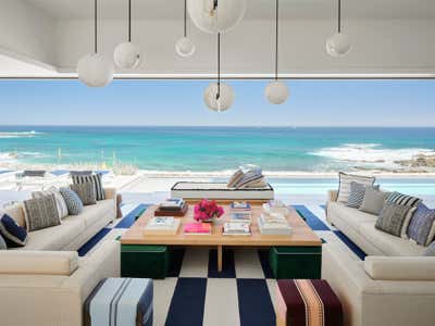  Beach Style Beach House Living Room. Cabo San Lucas Residence by Sasha Adler Design.