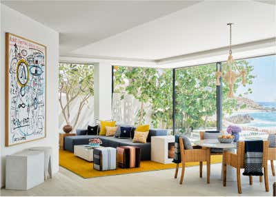  Beach Style Beach House Living Room. Cabo San Lucas Residence by Sasha Adler Design.