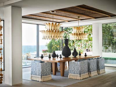  Beach Style Transitional Beach House Dining Room. Cabo San Lucas Residence by Sasha Adler Design.