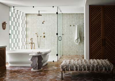  Transitional Beach House Bathroom. Cabo San Lucas Residence by Sasha Adler Design.