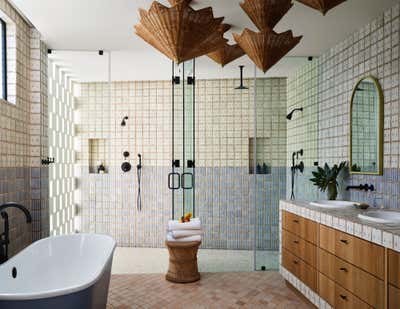  Beach Style Transitional Beach House Bathroom. Cabo San Lucas Residence by Sasha Adler Design.