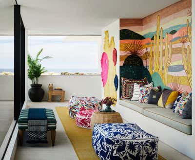 Transitional Beach House Entry and Hall. Cabo San Lucas Residence by Sasha Adler Design.