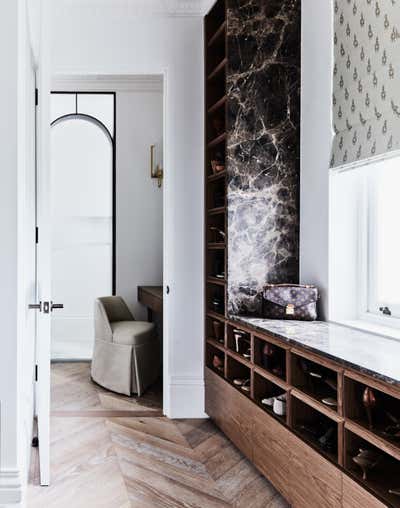  Art Nouveau French Family Home Storage Room and Closet. Yarranabbe House by Kate Nixon.