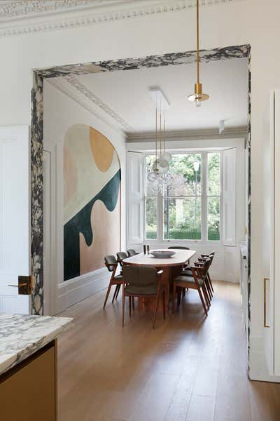  Regency Family Home Dining Room. Historic London Home by Studio Ashby.