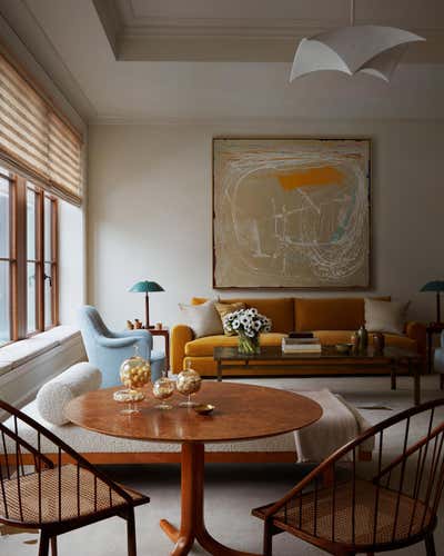  Mid-Century Modern Apartment Living Room. Chelsea Apartment  by Shawn Henderson Interior Design.