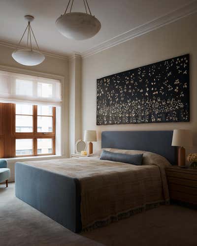  Mid-Century Modern Bedroom. Chelsea Apartment  by Shawn Henderson Interior Design.