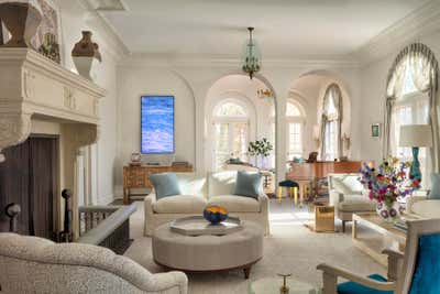 Contemporary Living Room. Rye Residence  by David Kleinberg Design Associates.
