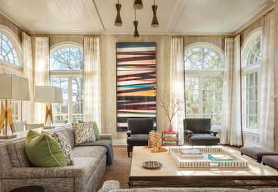  Contemporary Living Room. Rye Residence  by David Kleinberg Design Associates.
