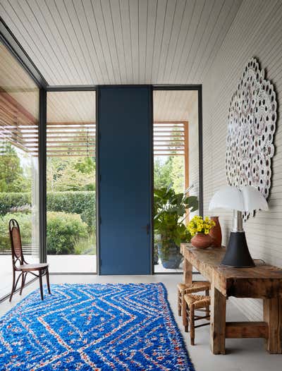  Country Family Home Entry and Hall. East Hampton Residence  by Neal Beckstedt Studio.