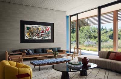  Country Living Room. East Hampton Residence  by Neal Beckstedt Studio.