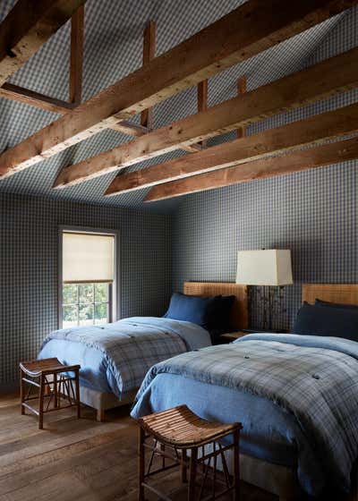  Country Bedroom. East Hampton Residence  by Neal Beckstedt Studio.