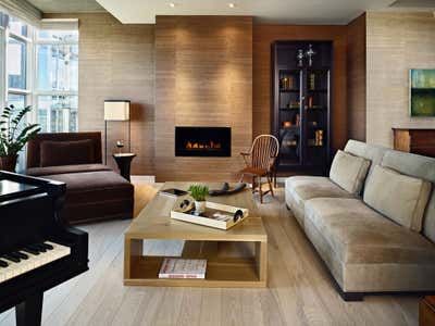  Contemporary Apartment Living Room. One Riverfront Park by Nancy Sanford Interior Design.