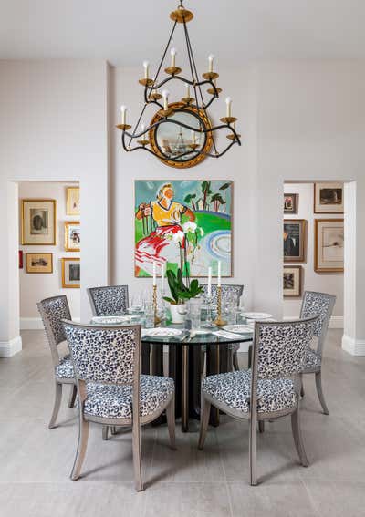  Contemporary Coastal Dining Room. West Palm Beach by Goralnick Architecture and Deisgn.