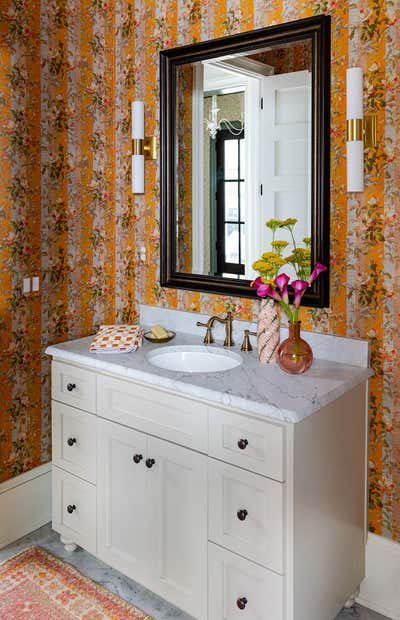  Cottage Family Home Bathroom. Asheville Place by Maggie Dillon Interiors.