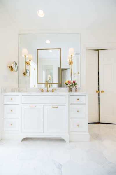  Traditional Family Home Bathroom. Lakeview Drive by Maggie Dillon Interiors.