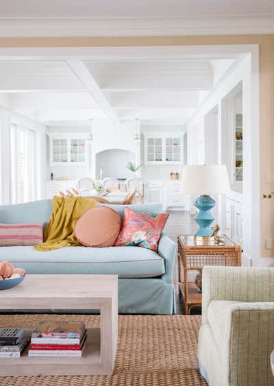 Cottage Beach House Living Room. Bayonne Street by Maggie Dillon Interiors.