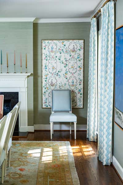  Traditional Family Home Dining Room. Parkmont Drive by Maggie Dillon Interiors.