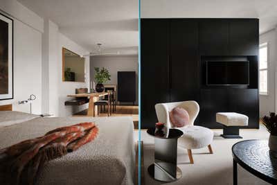  Mid-Century Modern Apartment Living Room. West Village Apartment by Stadt Architecture.